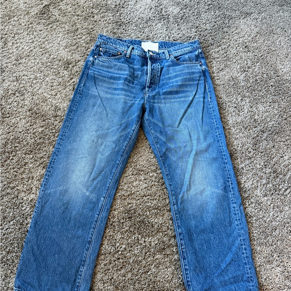 MOTHER Women's Blue Ankle Jeans